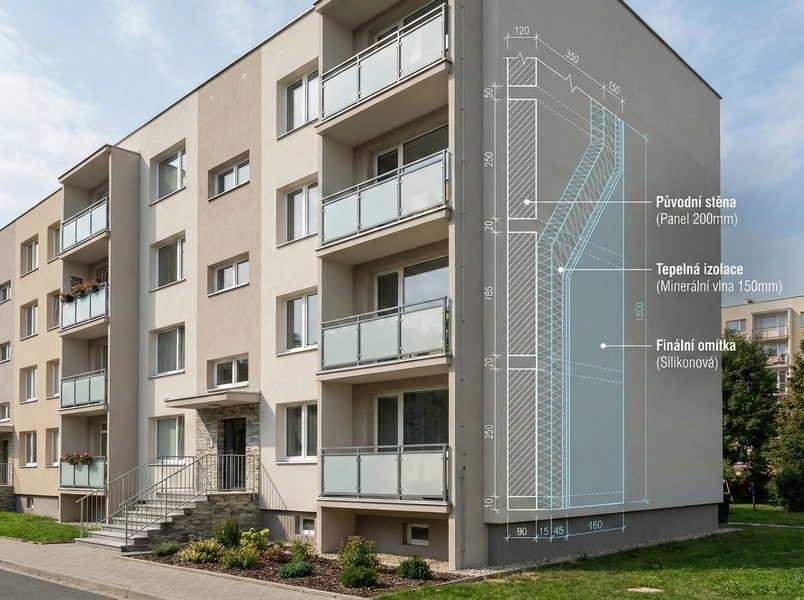 🏢 Revitalizace panelových domů Ostrava – MJ stavex cz na klíč